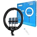 Alf Multi-Color LED Ring Light with 6ft Stand and Smartphone Mount, USB Support - Professional Lighting Solution for Photography, Video, YouTube (Ring Light_16_inch_1set)