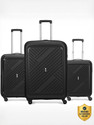 ALFA by VIP Rhino 3 (Small 55cm| Medium 65cm | Large 75cm) - Trolley Bag Cabin & Check-in Set 4 Wheels - 30 Inch