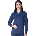 Alfa Women’s V-Neck Full Sleeves Thermal Top | Soft Cotton Winter Wear Inner Top for Cold Weather Protection
