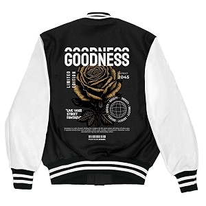 AlfaQ Goodness Varsity Jacket Back Printed