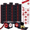 algpty 2023 Graduation Party Favors - 100PCS Red Candy Boxes Bulk with 200PCS Graduation Stickers For Graduation Grad Party Graduation Cap Favor Boxes Set Graduation DIY Gifts for Guests