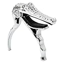 Alice Acoustic Guitar Alligator Capo - Aluminum Alloy Pearl Chrome Color Guitar Capo for Acoustic Guitar
