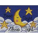 Alice Peterson Canoodles Needlepoint Kit - Goodnight Moon - Multicolor - 7" x 7" - All Ages - Unisex - Modern - Bedtime - Rabbit - Cotton, Canvas - Non-Foldable