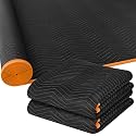 Aliceset 2 Pcs 60'' x 120'' Extra Large Moving Blankets, Black Quilted