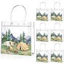 Aliceset 20 Pcs Camping Goodie Bags Camping Party Bags 8x8x3.15 Inch