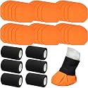 Aliceset 30 Pack Horse Hoof Tape with 6 Rolls Vet Wrap Bandage, Orange