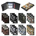 Aliceset 24 Pcs Kids Wallets Bulk for Boys Girls Ages 4-12 Camouflage