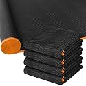Aliceset 4 Pcs 60'' x 120'' Extra Large Moving Blankets, Black Quilted