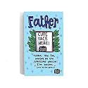 Alicia Souza Wood Fridge Magnet Holds Rectangular Photo Frame, Father Love, Small Picture Frame, Multicolor, Ideal Gift, Water Resistent 3W x 3.3H CM