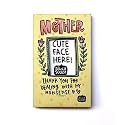 Alicia Souza Metal Fridge Magnet Holds Rectangular Photo Frame, Mother Love, Small Picture Frame, Multicolor, Ideal Gift, Water Resistent 3W x 3.3H CM