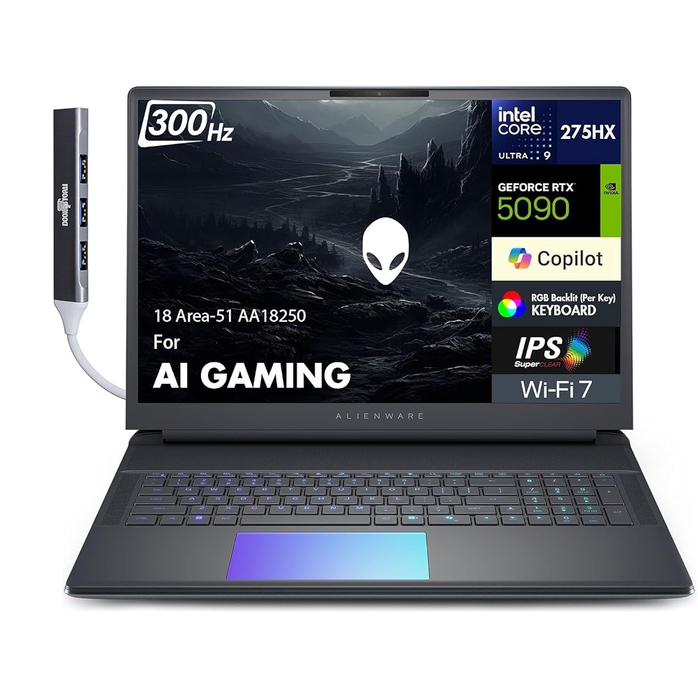 Alienware 18 Area-51 AA18250 AI Gaming Laptop 18 inch WQXGA 300Hz ...
