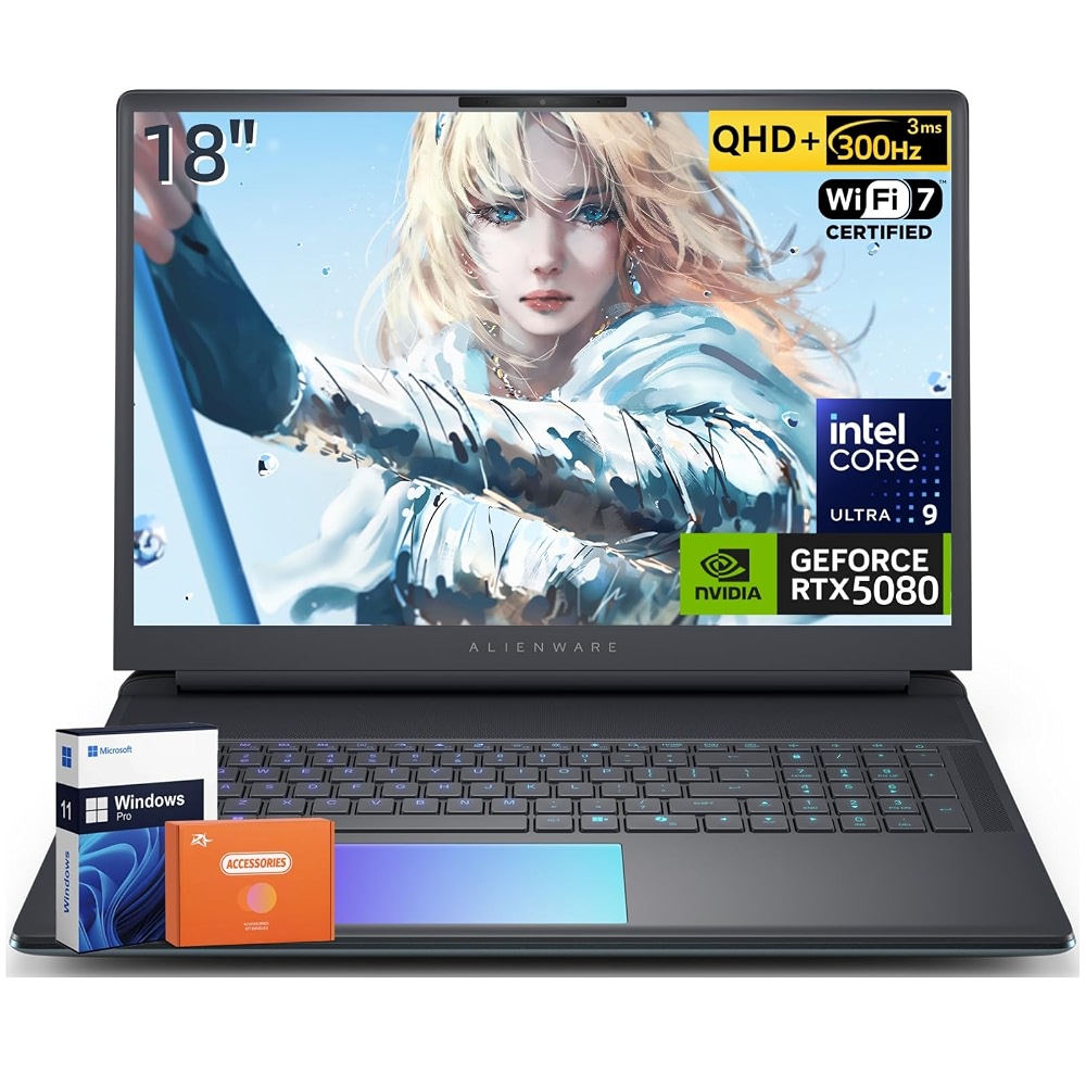 Dell Alienware 18 Area-51 Gaming Laptop, NVIDIA RTX 5080 16GB GDDR7, 18 ...