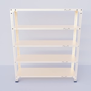 alija slotted angle slim shoe rack 36 x 35 x 9 inch with 5 shelves unit metal ivory 22 gauge
