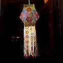 ALILA 3D Popup Flower Lantern Lamp Shade Akash Kandil For Diwali Balcony Jhumar For Hall Home Diwali Balcony Living Room Hanging Decor Decoration (Self Assembly - DIY: DO IT Yourself)