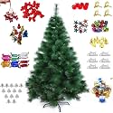 ALILA 5FT Christmas Pine Tree with Sturdy Stand for Home Decor with Branches, Premium Artificial Green Tree, Office, School, House, Restaurants, & Store Decoration for Indoor & Outdoor Decor