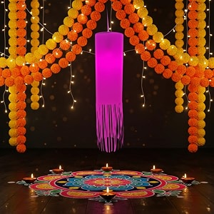 alila diwali hanging lantern lamp shade akash kandil for balcony jhumar for xmas christmas home living room decor decoration self assembly - diy do it yourself  size minismall - 12inches30cm