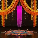 ALILA Diwali Hanging Lantern Lamp Shade Akash Kandil For Balcony Jhumar For Xmas Christmas Home Living Room Decor Decoration (Self Assembly - DIY: DO IT Yourself) | Size: Mini/SMALL - 12inches/30cm