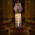 ALILA Christmas Diwali Hanging Lantern Lamp Shade Akash Kandil For Balcony Jhumar For Xmas Christmas Home Living Room Decor Decoration (Self Assembly - DIY: DO IT Yourself)