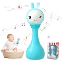 alilo Yoyo Talking Bunny Baby Singing Musical Rattle, Mimicking Toys Repeats What You Say, Preloaded 90+ Audio Content, ABC/Number/Notes Learning Toys for Toddlers Infant Newborn Boy Girl Gifts