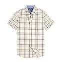 Alimens &amp; Gentle Plaid Mens Short Sleeve Button Down Shirts with Pocket