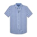 Alimens &amp; Gentle Plaid Mens Short Sleeve Button Down Shirts with Pocket