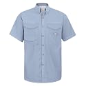 Alimens &amp; Gentle Short Sleeve Fishing Shirt Wicking Fabric Sun Protection Casual Button Down Shirts