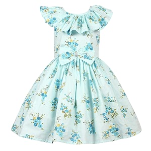 Alina Enterprises Cotton Floral Digital Printed Girls