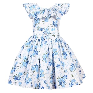 Alina Enterprises Cotton Floral Digital Printed Girls