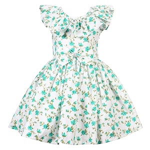 Alina Enterprises Cotton Floral Digital Printed Girls