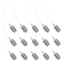 Alipis 15pcs Silver Perfume Bottle Spray Pump Cap, 13mm Neck Plastic