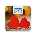 ALIS Analog Weight Bathroom Scale with Rotating Dial Display, Reliable Scale Track, Non-Slip &amp; Scratch Resistant Platform | Body Weight Machine (Round Shape) (Transparent White)