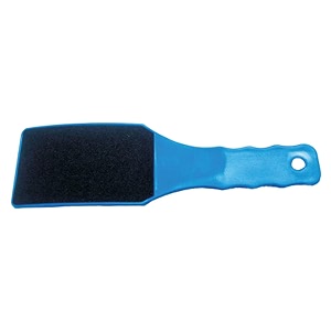 alis double-sided foot file callus remover - pedicure foot scrubber  emery scrub care tool for wet and dry feet - immediately reduces dead skin curved pedicure scraper bp-067c