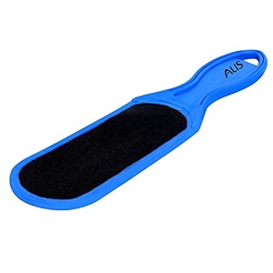 alis double-sided foot file callus remover - pedicure foot scrubber  emery scrub care tool for wet and dry feet - immediately reduces dead skin curved pedicure scraper bp-067c