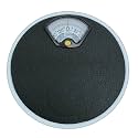 Alis Mechanical Weighing Scale AWS590 with 0 to 130 kgs Capacity Analog Weight Machine With Adjustable Tare | Weight Machine for Human Body | Round Body with Black/Gray Colour (RoundScale_BG)