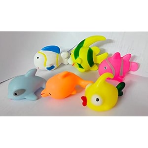 alis cute baby toy non- toxic bpa free colorful bath toys soft natural rubber float squeeze sound squeaky bathing toy effects new born baby chu chu toy set of 2 1_pack_baby_toy