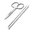 Alis Professional Slant Tip Tweezer for Upper Lip, Eyebrows, Ingrown Hair, Plucking Daily Beauty Tool (Tweezer Set of 1)
