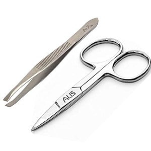 alis professional slant tip tweezer for upper lip eyebrows ingrown hair plucking daily beauty tool tweezer set of 1
