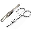 Alis Professional Slant Tip Tweezer for Upper Lip, Eyebrows, Ingrown Hair, Plucking Daily Beauty Tool (Tweezer Set of 1)