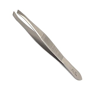 alis professional slant tip tweezer for upper lip eyebrows ingrown hair plucking daily beauty tool tweezer set of 1