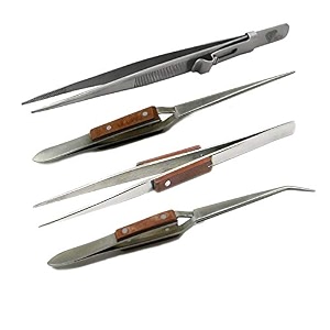 alis soldering tweezer combo set including crossover amp curved cross locking straight solder non-locking tweezer amp fine serrated locking tweezer for solderingjewellery repair and making