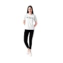 ALISBA Women's Cotton Tracksuit Set with Round Neck Full Sleeve Straight Length Relagur Fit and Drawstring Closure Pant