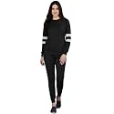 ALISBA Women39s Cotton Solid Tracksuit with Round