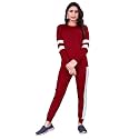 ALISBA Women39s Cotton Solid Tracksuit with Round