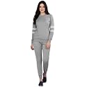 ALISBA Women39s Cotton Solid Tracksuit with Round