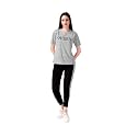 ALISBA Women's Cotton Tracksuit Set with Round Neck Full Sleeve Straight Length Relagur Fit and Drawstring Closure Pant