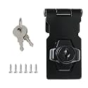Alise Keyed Hasp Latch,2.5 Inch Safety Padlock Hasp for Cabinets