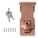 Alise Keyed Hasp Latch,3 Inch Safety Padlock Hasp for Cabinets