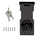 Alise Keyed Hasp Latch,3 Inch Safety Padlock Hasp for Cabinets