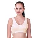 ALIVE Cotton Blend Full Coverage Non-Padded Sports Bra for Women and Girls