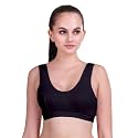 ALIVE Cotton Blend Full Coverage Non-Padded Sports Bra for Women and Girls